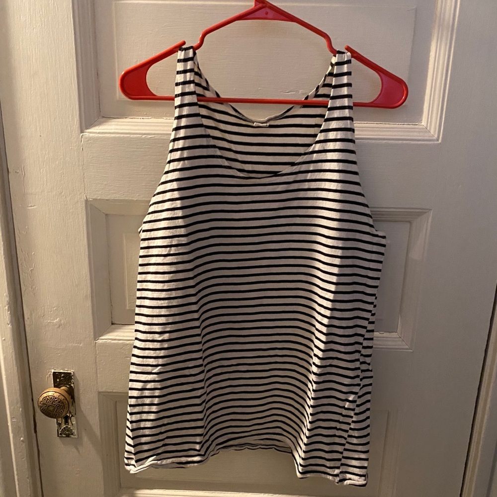 AA B+W Striped Tank